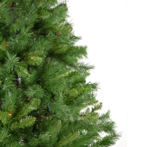 7.5' Pre-Lit Chatham Pine Artificial Christmas Tree, Multi-Color Lights