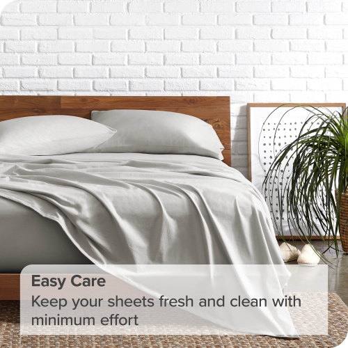 Bare Home Sheet Set - Premium 1800 Ultra-Soft Microfiber - Double Brushed - Hypoallergenic - Wrinkle Resistant