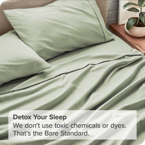 Bare Home Sheet Set - Premium 1800 Ultra-Soft Microfiber - Double Brushed - Hypoallergenic - Wrinkle Resistant