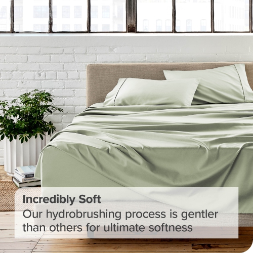 Bare Home Sheet Set - Premium 1800 Ultra-Soft Microfiber - Double Brushed - Hypoallergenic - Wrinkle Resistant