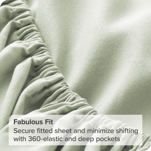 Bare Home Sheet Set - Premium 1800 Ultra-Soft Microfiber - Double Brushed - Hypoallergenic - Wrinkle Resistant