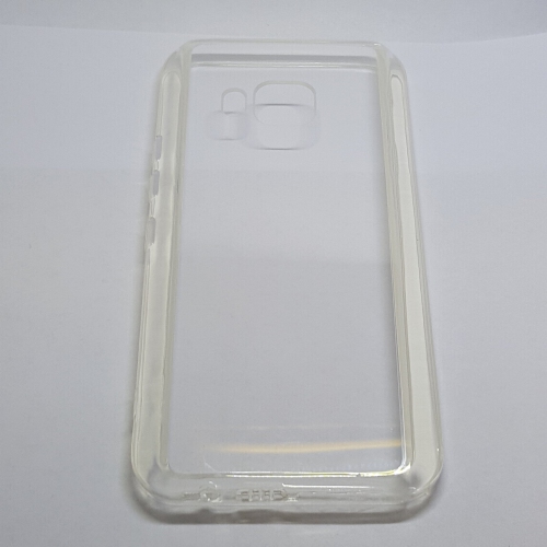 One M9 de HTC – Étui en silicone transparent avec bouchon antipoussière [Pro-Mobile]