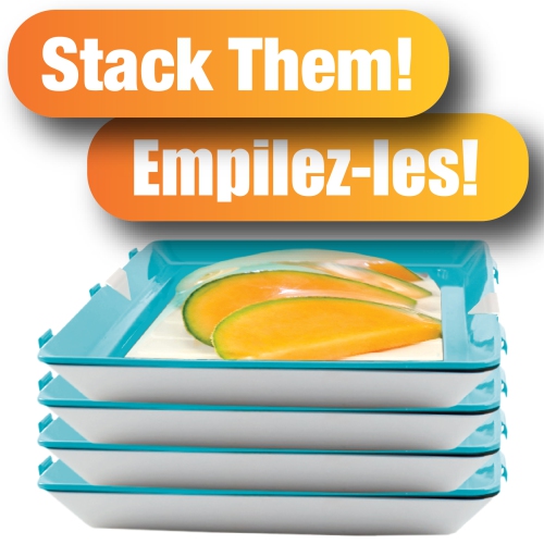 Skinny Stacks Commercial As Seen On TV Food Storage Trays 