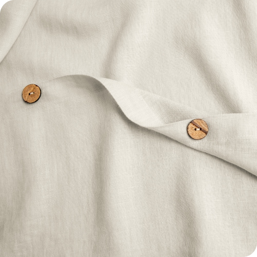 Bare Home Linen Duvet Cover and Sham Set - Premium Ultra-Soft Linen - Hypoallergenic, Easy Care