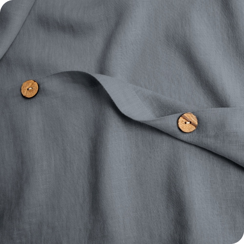 Bare Home Linen Duvet Cover and Sham Set - Premium Ultra-Soft Linen - Hypoallergenic, Easy Care