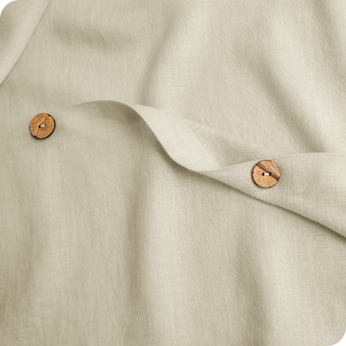 Bare Home Linen Duvet Cover and Sham Set - Premium Ultra-Soft Linen - Hypoallergenic, Easy Care