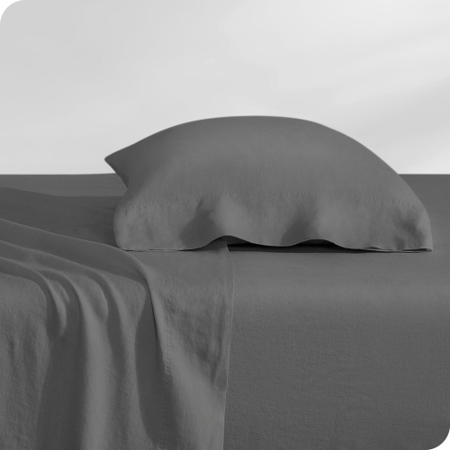 Ensemble de draps Bare Home - draps en lin ultra-doux - Pochette profonde - draps et taies d'oreiller