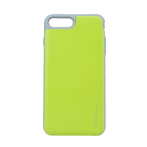 GOOSPERY  Topsave Sliding Card Holder Protective Dual Layer Bumper [Tpu+PC] Cover With Card Slot Wallet for Iphone 7/8 Plus In Green