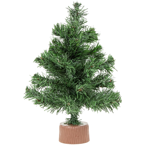 12" Mini Pine Full Artificial Christmas Tree, Unlit