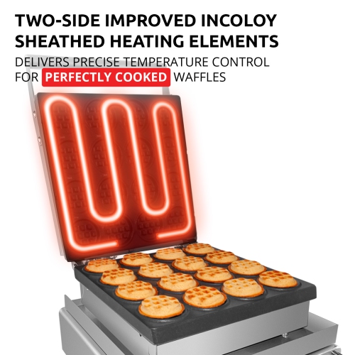 AP-500 Mini Dutch Pancake Maker | Poffertjes Iron | 16 Mini Dutch Pancakes | Poffertjes Grill | 110V