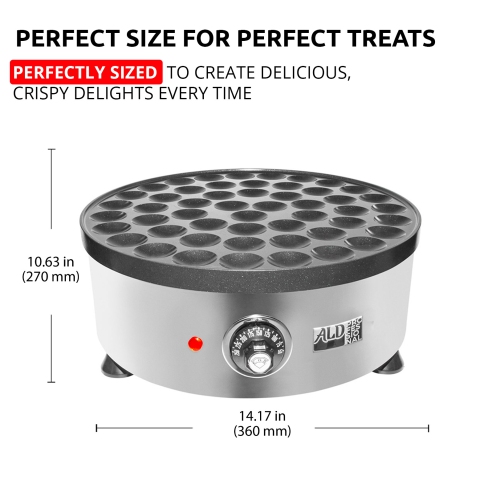 AP-541 Mini Dutch Pancake Maker | Round Poffertjes Iron | Holland Pancakes | Nonstick Poffertjes Baking Machine | 110V