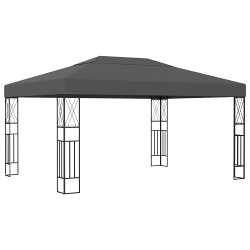 VIDAXL  Gazebo 9.8'x13.1' Anthracite Fabric