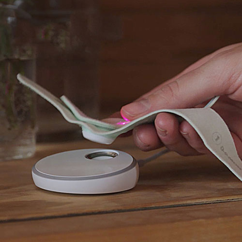 Interphone de surveillance à porter Dream Sock d'Owlet - Bleu rêve