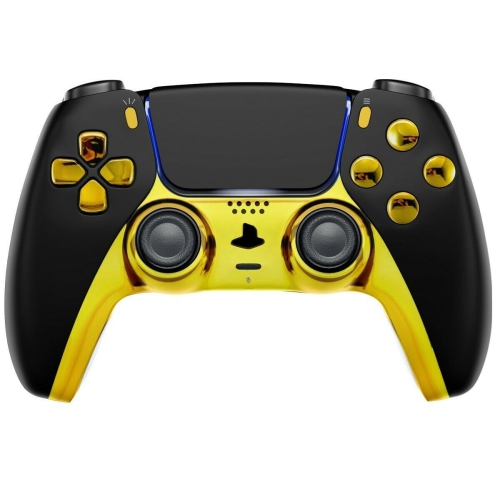 Black/Gold Smart Rapid Fire Controller Compatible with PS5 Custom