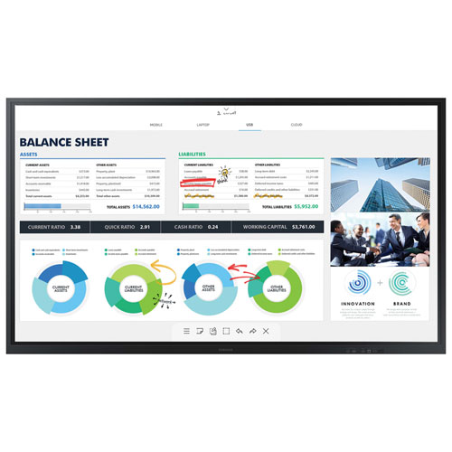 Samsung Flip 3 85" 4K UHD Tizen 6.0 Digital Flipchart - English