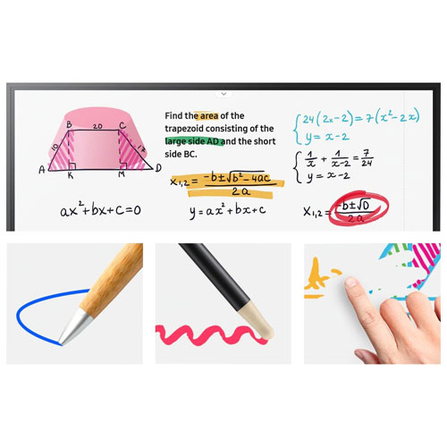 Tableau numérique Tizen 6.0 UHD 4K de 85 po Flip 3 de Samsung - Anglais