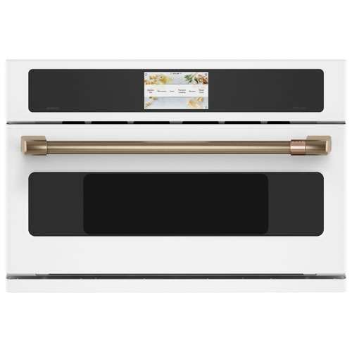 Café 30" 1.7 Cu. Ft. True Convection Electric Wall Oven (CSB913P4NW2) - Matte White
