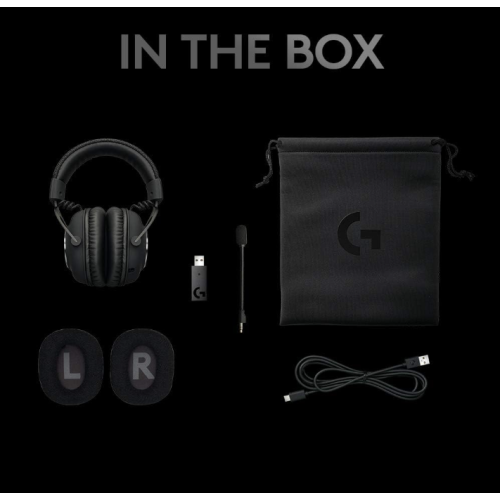 Refurbished - Logitech G PRO X Wireless Lightspeed Gaming Headset with Blue VO!CE Mic Filter Tech-981-000906