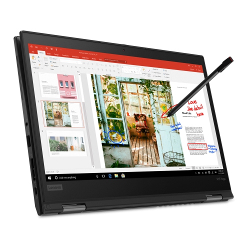 Lenovo ThinkPad X13 Yoga Intel Laptop, 13.3" FHD IPS Touch 500 nits, i5-10310U, UHD Graphics, 16GB, 512GB, Win 10 Pro