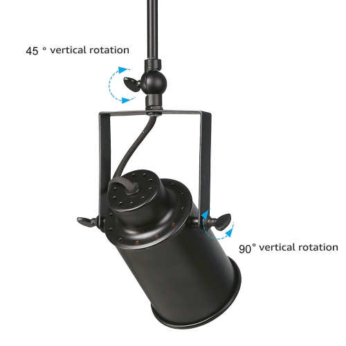 Modern 4-Light Black Track Light