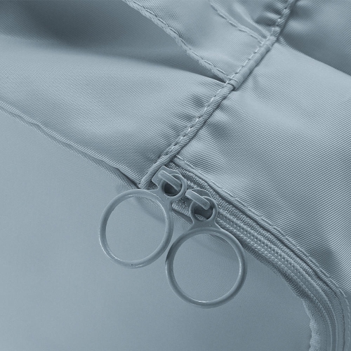 6 cubes d'emballage de voyage pliables, faciles à ranger, durables, imperméables, avec boucle et filet, 3 tailles différentes - Gris