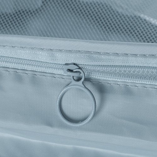 6 cubes d'emballage de voyage pliables, faciles à ranger, durables, imperméables, avec boucle et filet, 3 tailles différentes - Gris