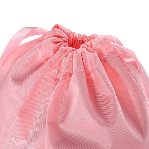 6 pcs Cubes d'emballage de voyage pliables et faciles à ranger avec boucle et maille 3 tailles différentes - Rose