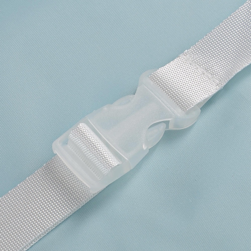 6 pcs Cubes d'emballage de voyage pliables et faciles à ranger avec boucle et maille 3 tailles différentes-Bleu