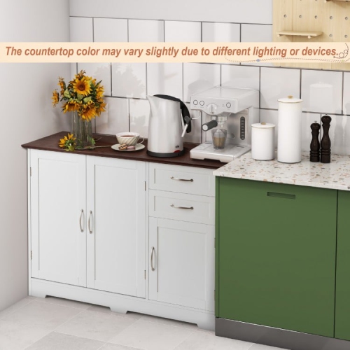 Multi-Functional Buffet Cabinet – Console Table with 2-Door Cabinet and Drawers