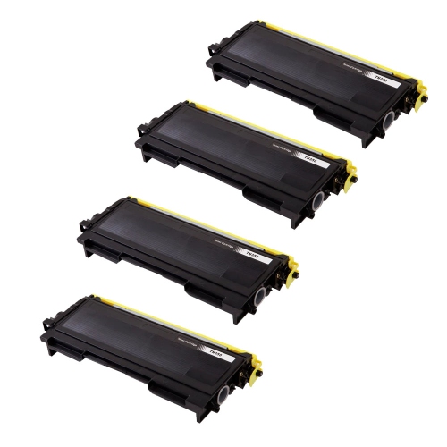 MAX SAVING  - 4Pk Compatible Tn350 Toner Cartridge for Brother Tn-350, Dcp-7010, Dcp-7020, Dcp-7025, Hl-2030, Hl-2040 In Black