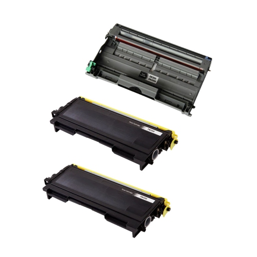 Max Saving - 3PK Compatible for Brother ( 2 TN350+ DR350), TN-350, DR-350, DCP-7010, DCP-7020, DCP-7025, HL-2030, HL-2040