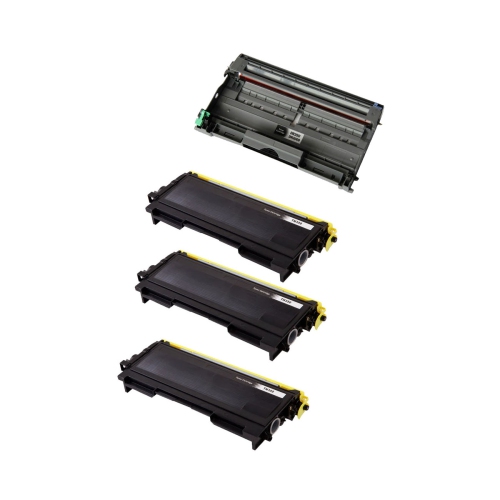 Max Saving - 4PK Compatible ( 3 TN350+ DR350) for Brother TN-350, DR-350, DCP-7010, DCP-7020, DCP-7025, HL-2030, HL-2040