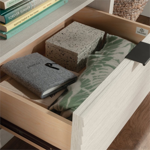 Sauder Harvey Park Engineered Wood TV Stand For TVs Upto 70" in Glacier Oak