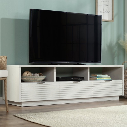 Sauder Harvey Park Engineered Wood TV Stand For TVs Upto 70" in Glacier Oak