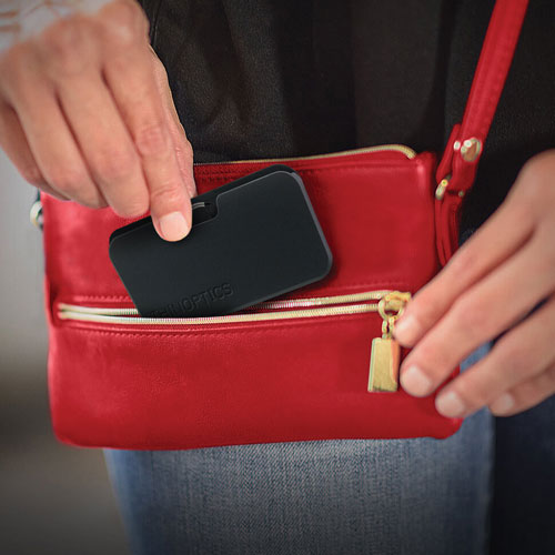 ThinOptics Black Pod & Reading Glasses with +2.0 Lens Strength - Purple