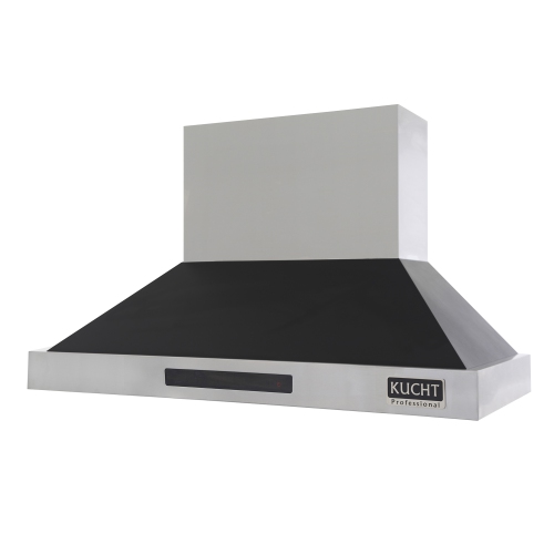 KUCHT Professional 48-inch Wall Mounted Range Hood 1200CFM in Black