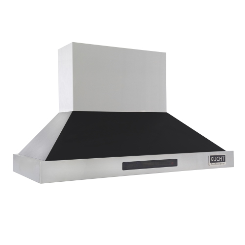 KUCHT Professional 48-inch Wall Mounted Range Hood 1200CFM in Black