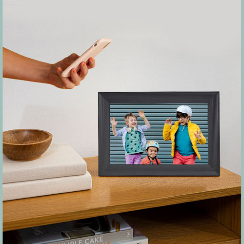 Aura Smart 9.7 LCD Wi-Fi Digital Photo Frame Ivory 51143BBR - Best Buy