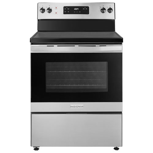 Insignia 30" 5.0 Cu. Ft. Freestanding Electric Range - Stainless Steel - Only at Best Buy