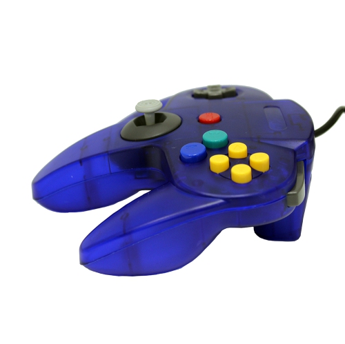 Transparent Blue Replacement Controller for Nintendo N64 by Mars Devices