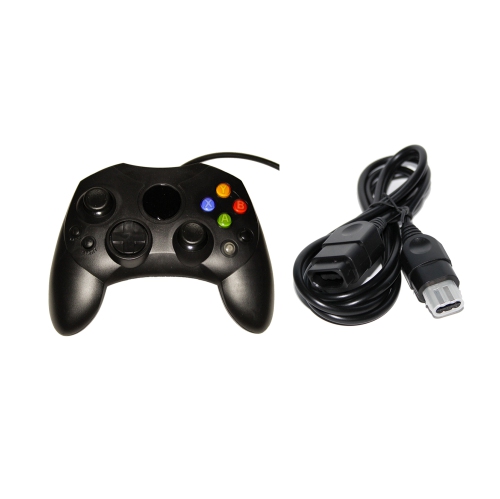 Ensemble manette Xbox originale noire - manette et câble d’extension - par mars Devices