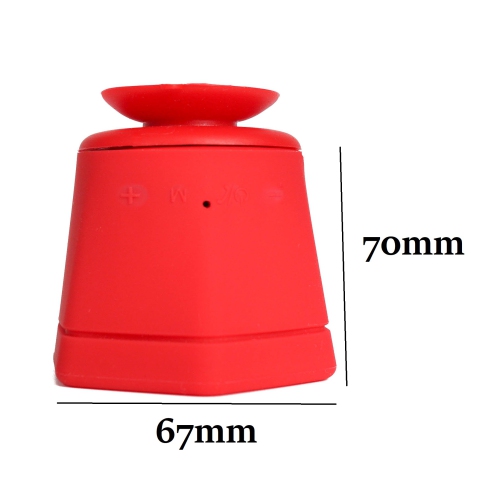GS Portable Bluetooth V4.2 Speaker, Red colour, Built-in battery, unit size 67*70mm