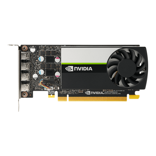 PNY NVIDIA T1000 4GB GDDR6 60Hz PCI Express 3.0 50 W Black Graphic Card