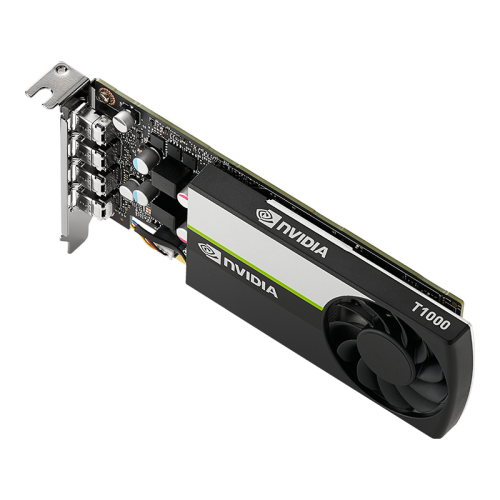 PNY NVIDIA T1000 4GB GDDR6 60Hz PCI Express 3.0 50 W Black Graphic Card