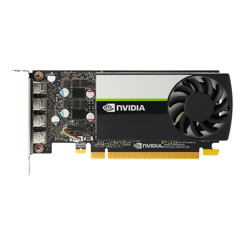PNY NVIDIA T1000 4GB GDDR6 60Hz PCI Express 3.0 50 W Black Graphic Card