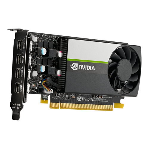 PNY NVIDIA T1000 4GB GDDR6 60Hz PCI Express 3.0 50 W Black Graphic Card