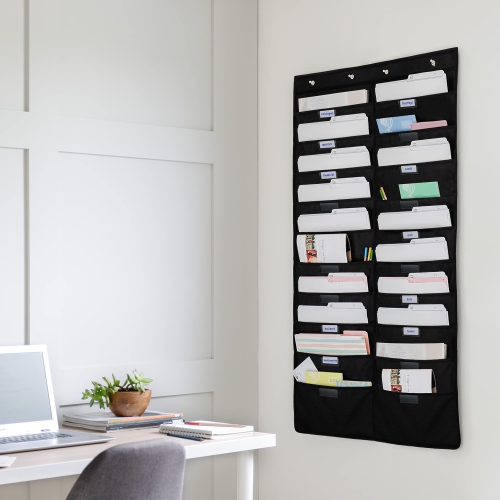 Classeur suspendu | tableau noir, format lettre, pochette de rangement pour le bureau, la maison et la salle de classe – Walldeca