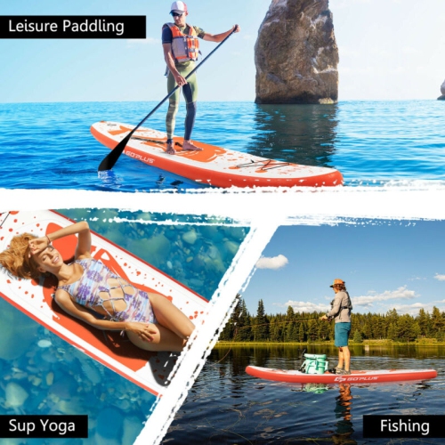 Inflatable Stand Up Paddle Board with Backpack Aluminum Paddle Pump-M