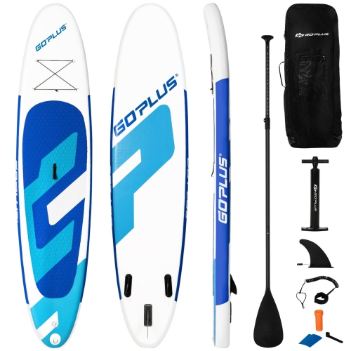 10 ft Inflatable Stand Up Paddle Board 6Inch Thick with Backpack Leash Aluminum Paddle