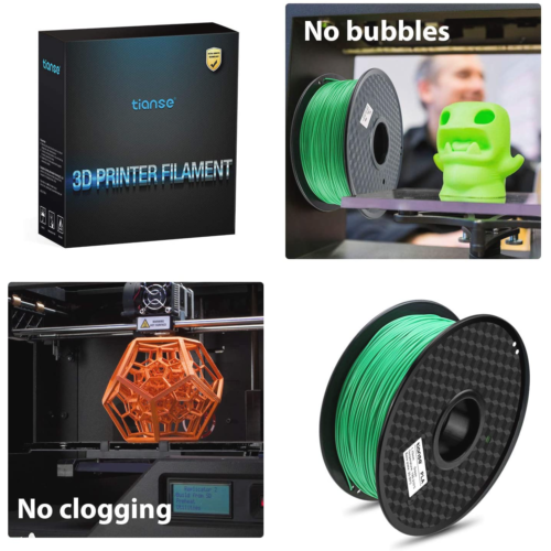 Filament PLA vert TIANSE pour imprimante 3D filament 1 75 mm 1 kg pour impression 3D précision dimensionnelle
